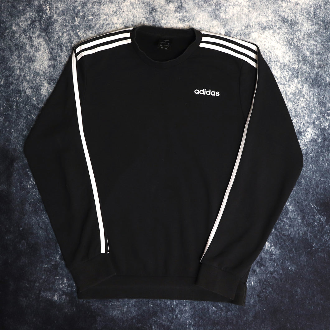 Vintage Black Adidas Sweatshirt | Small