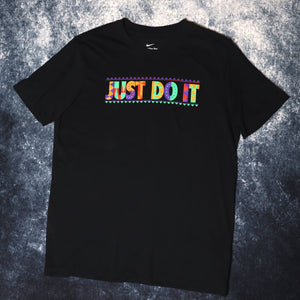 Vintage Black Nike Just Do It Spell Out T Shirt | Medium