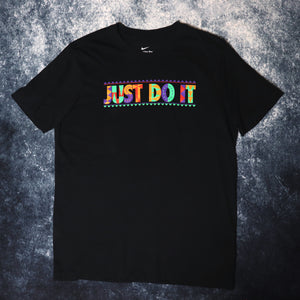 Vintage Black Nike Just Do It Spell Out T Shirt | Medium