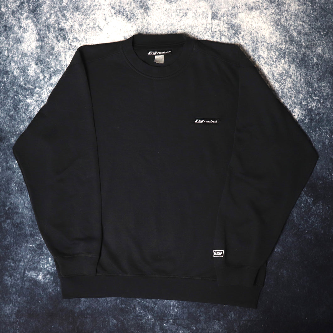 Vintage Black Reebok Sweatshirt | Small