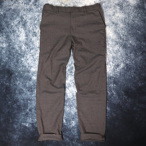 Vintage Brown Checkered Trousers | 32W