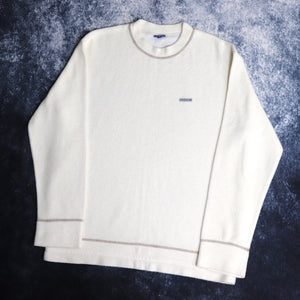 Vintage Cream Firetrap Fleece Sweatshirt | Medium