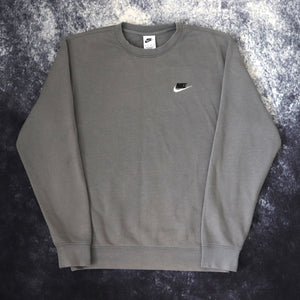 Vintage Dark Grey Nike Sweatshirt | XS