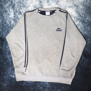 Vintage Grey Lonsdale Sweatshirt | Large