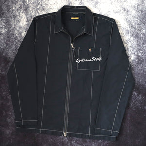 Vintage Navy Lyle & Scott Windbreaker Jacket | XL