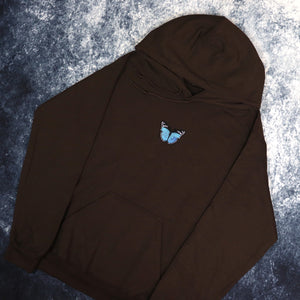 Brown & Blue Butterfly Hoodie