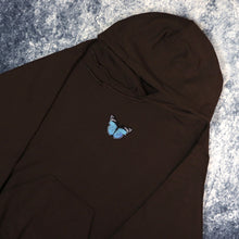 Load image into Gallery viewer, Brown &amp; Blue Butterfly Hoodie
