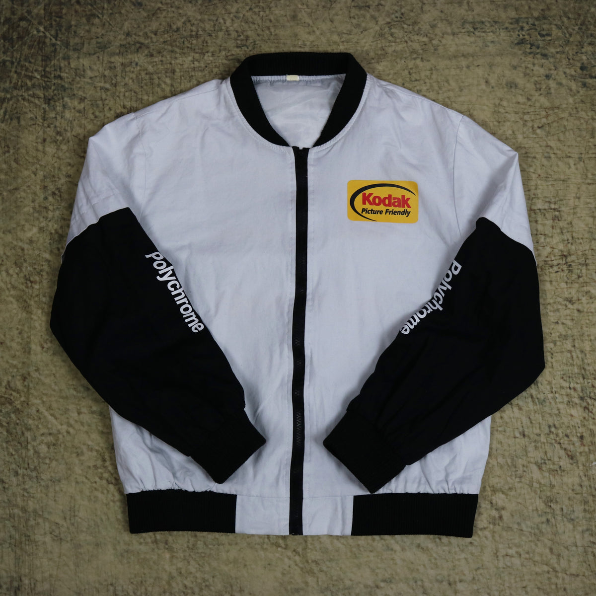 Vintage White & Black Kodak Polychrome Bomber Jacket | XS – ragkid