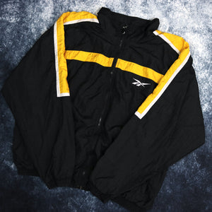 Vintage Black & Yellow Reebok Windbreaker Jacket | XL